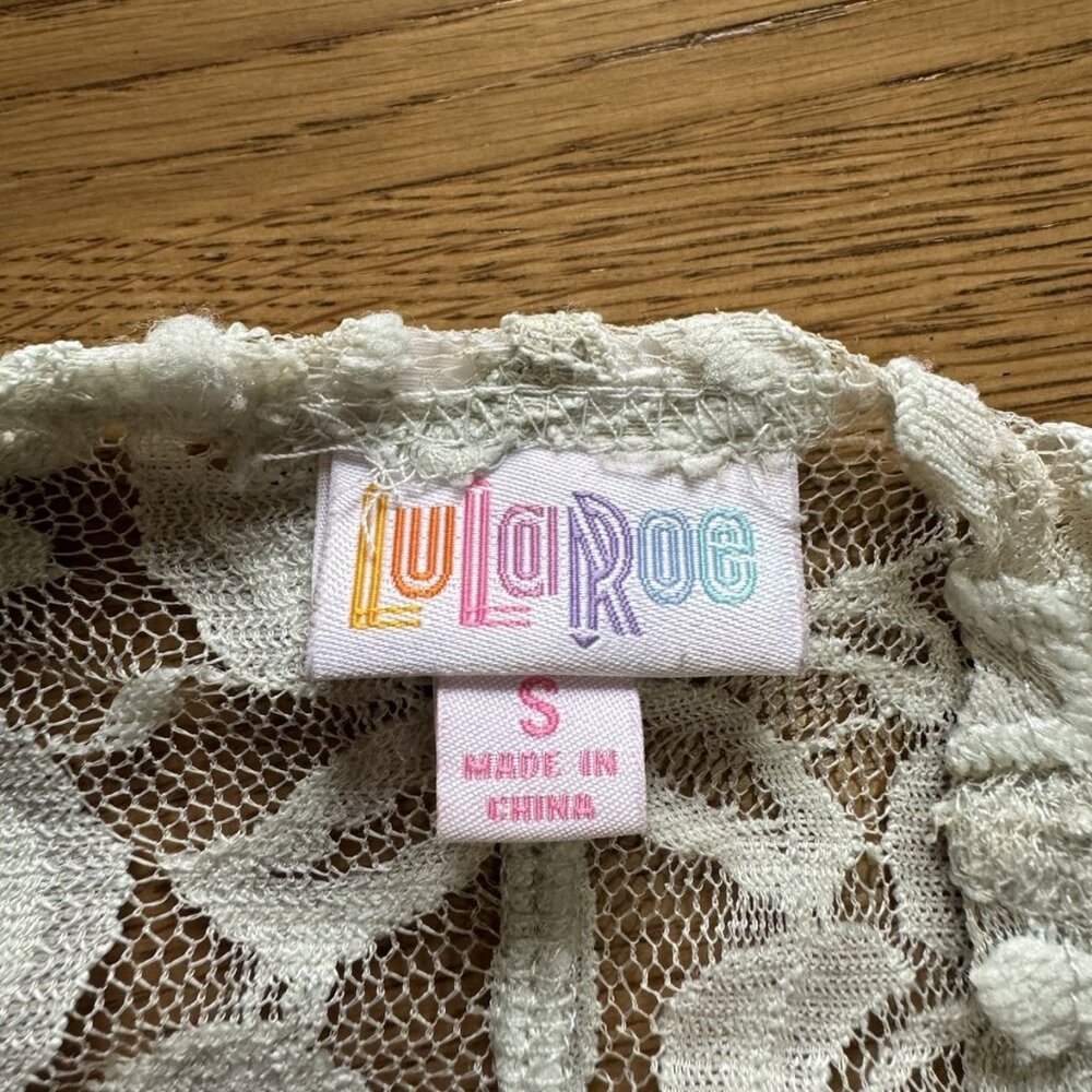 LuLaRoe Women Size Small Lace Crocheted Open Front Duster Boho Festival‎ Witchy - Picture 3 of 9
